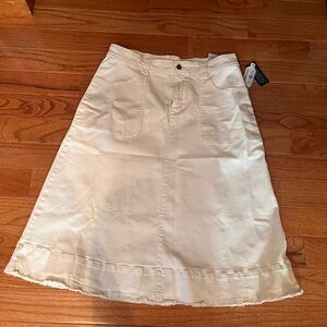 Elegant Cream A-Line Skirt Jennie Garth ME Size 16P